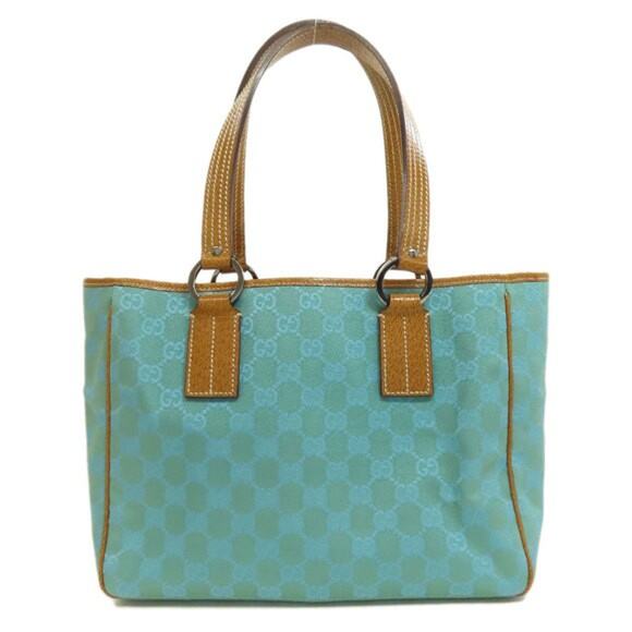 Gucci Canvas Tote Bag - M Turquoise Blue - Picture 2 of 7